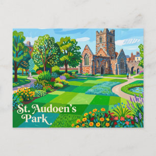 St. Audoen’s Park Ireland Postcard