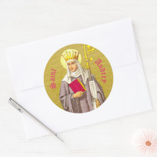 St. Audrey (Etheldreda) (P 003) Classic Round Sticker