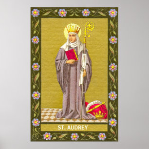 St. Audrey (Etheldreda) (P 003) Poster