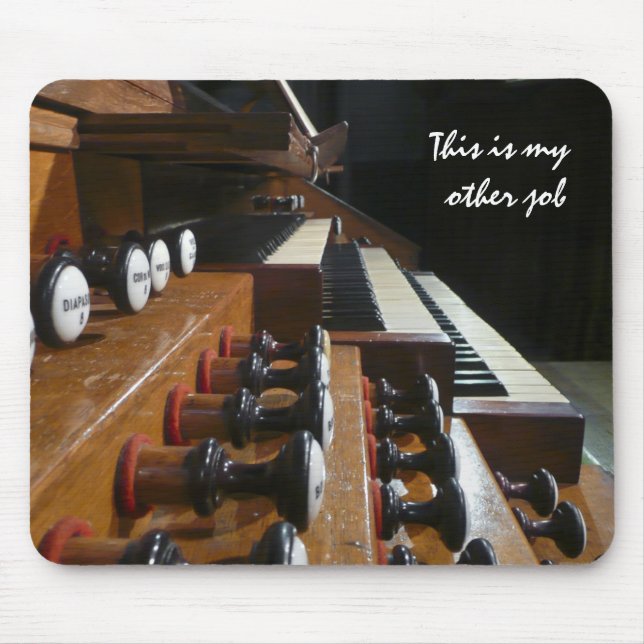 St Augustin organ console Mouse Pad (Front)
