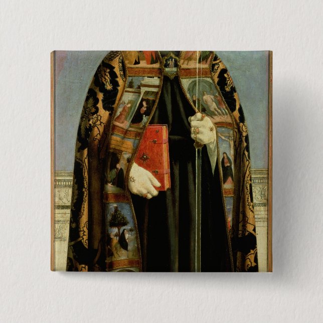 St. Augustine 15 Cm Square Badge (Front)