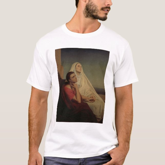 St. Augustine and his mother St. Monica, 1855 T-Shirt (Front)