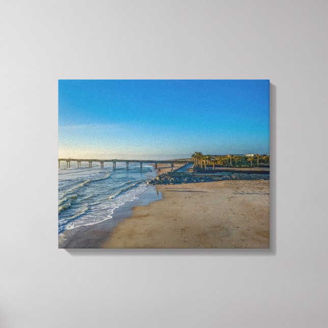St Augustine Beach Canvas Print (Front)