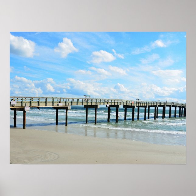St. Augustine Beach Fishing Pier Poster (Front)