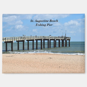 St. Augustine Beach Florida Fishing PIer Magnet