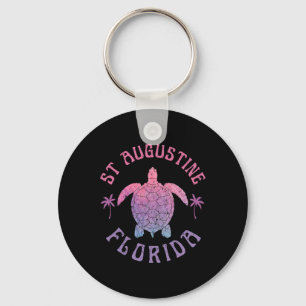 St Augustine Beach Florida Sea Turtle Summer Vacat Key Ring