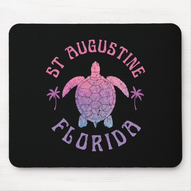 St Augustine Beach Florida Sea Turtle Summer Vacat Mouse Pad (Front)