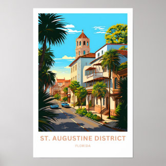 St. Augustine District Florida Travel Print