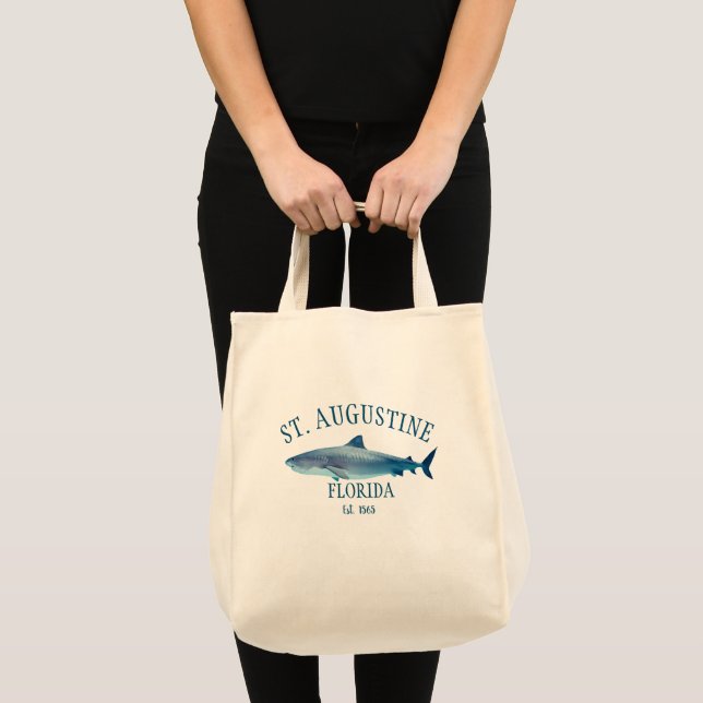 St Augustine EST 1565 Florida Beach Tote Bag (Front (Product))