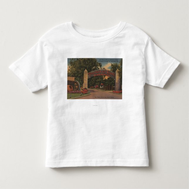 St. Augustine, FL - Fountain of Youth Entrance Toddler T-Shirt (Front)