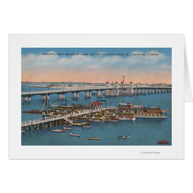 St. Augustine, FL - View of Bridge of Lions (Front Horizontal)