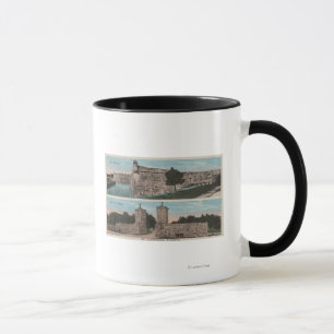 St. Augustine, FL - View of Ft. Marion & City Mug