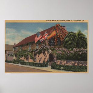 St. Augustine, FL - View of St. Francis Poster