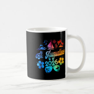St. Augustine Florida 2026 Vacation Tie Dye Summer Coffee Mug