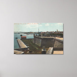 St. Augustine, Florida - Aerial of Ft. Marion Canvas Print