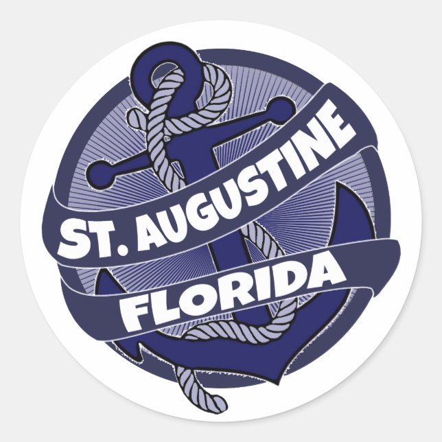 St. Augustine Florida anchor stickers (Front)