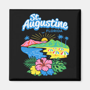 St Augustine Florida Beach Sunset Tropical Magnet
