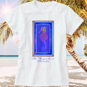 St. Augustine Florida Colourful Seahorse T-Shirt