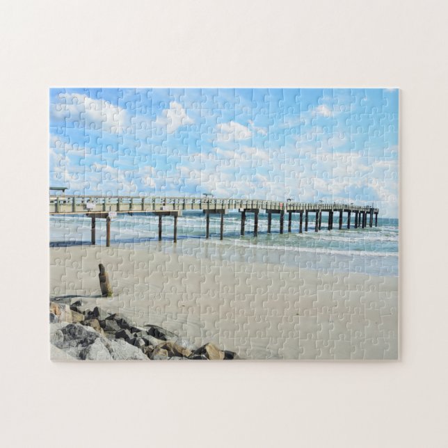 St. Augustine, Florida Fishing Pier Jigsaw Puzzle (Horizontal)