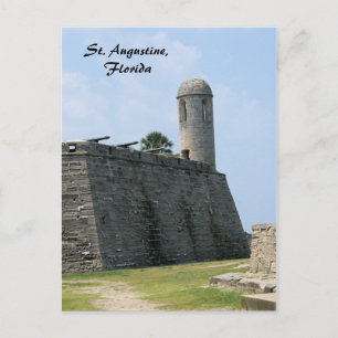 St. Augustine Florida fort castillo de san marcos Postcard