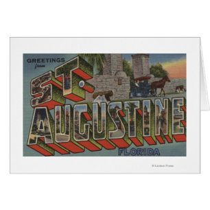 St. Augustine, Florida - Large Letter Scenes