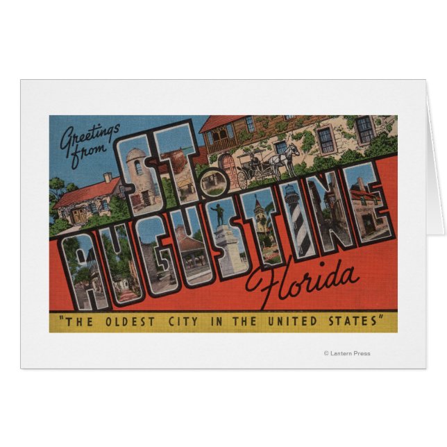 St. Augustine, Florida - Large Letter Scenes 2 (Front Horizontal)