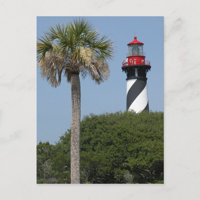 St. Augustine Florida Lighthouse Postcard (Front)