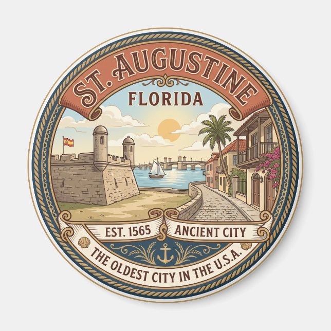 St. Augustine Florida Magnet (Front)