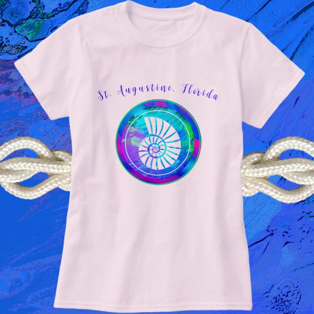 St. Augustine Florida Pretty Sea Shell T-Shirt (Creator Uploaded)