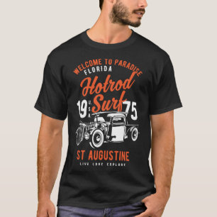 St Augustine Florida Retro Hotrod Surf 1 T-Shirt