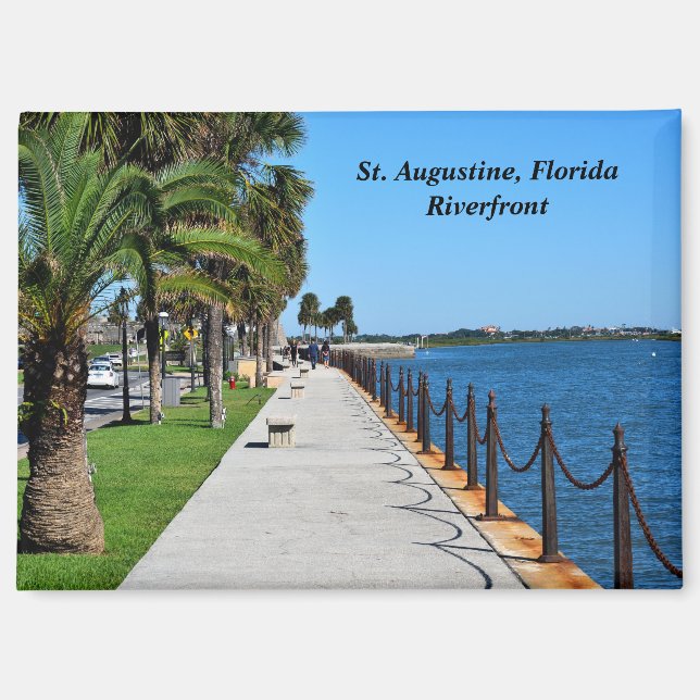 St. Augustine, Florida riverfront Magnet (Front)