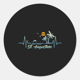 St. Augustine Florida Souvenir Spring Break St. Au Classic Round Sticker