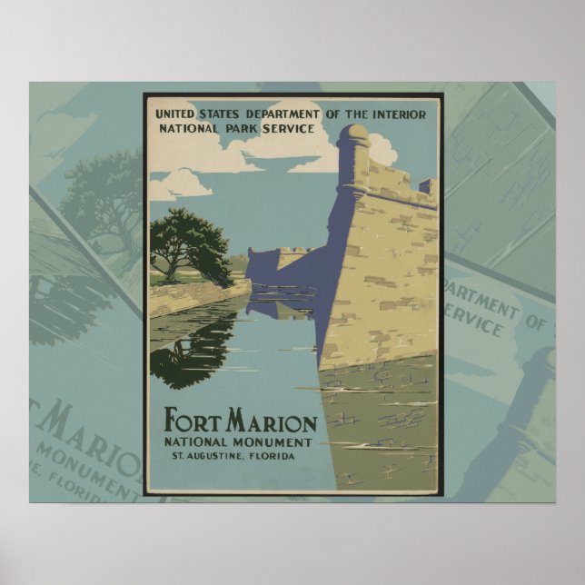 St. Augustine Florida Spanish Fort Poster (Front)