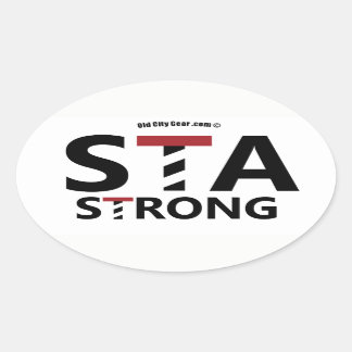 St. Augustine, Florida - STA STRONG Oval Sticker