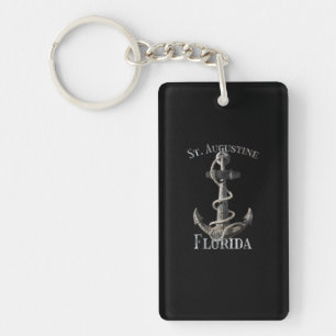 St. Augustine Florida Vacation Nautical Anchor Sai Key Ring