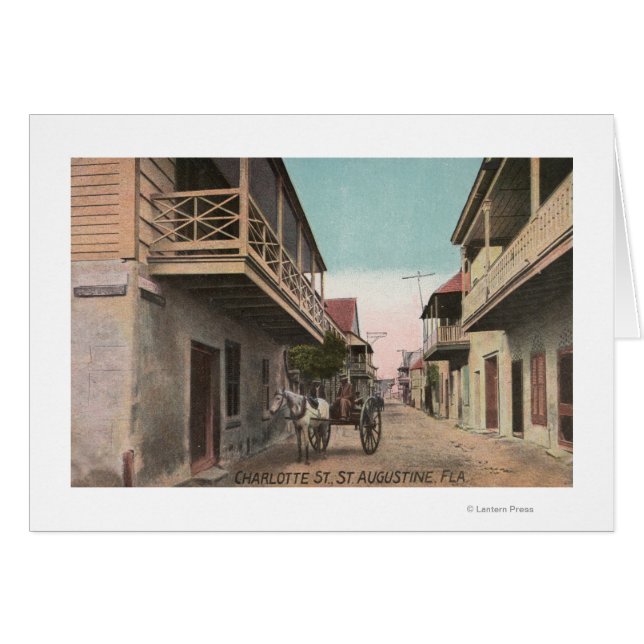 St. Augustine, Florida - View of Charlotte St (Front Horizontal)