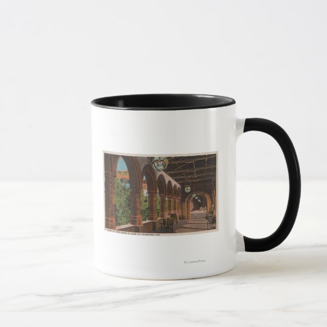 St. Augustine, Florida - View of Hotel Ponce de Mug (Right)