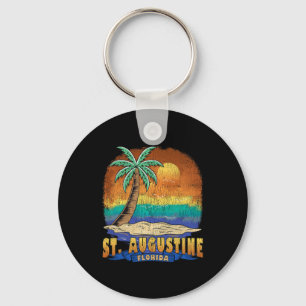 St Augustine Florida Vintage Distressed Souvenir  Key Ring