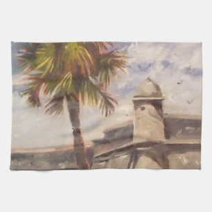 St. Augustine Fort - Castillo de san Marcos Tea Towel