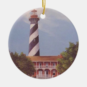 St. Augustine Lighthouse Ceramic Tree Decoration