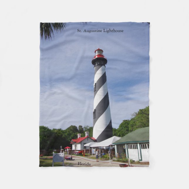 St. Augustine Lighthouse fleece blanket (Front)
