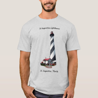 St. Augustine Lighthouse shirt black lettering