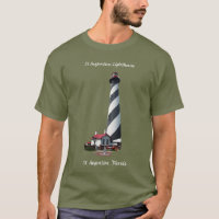 St. Augustine Lighthouse shirt white lettering