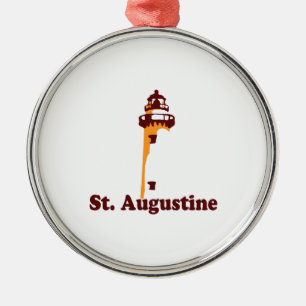 St Augustine. Metal Tree Decoration