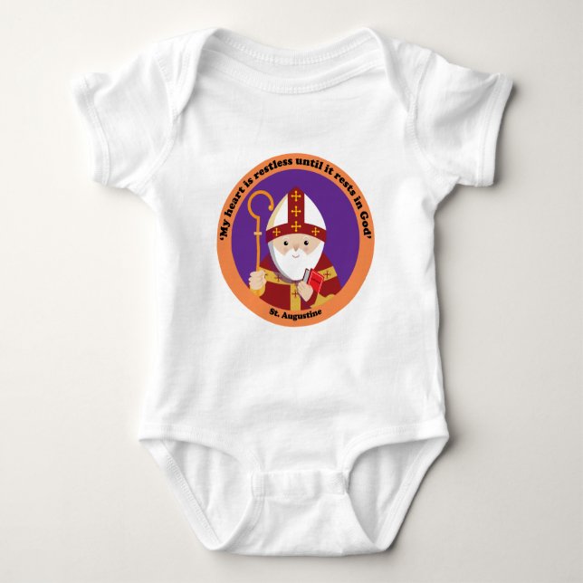 St. Augustine of Hippo Baby Bodysuit (Front)