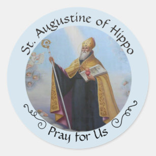 St. Augustine of Hippo FEAST AUG 28 Classic Round Sticker