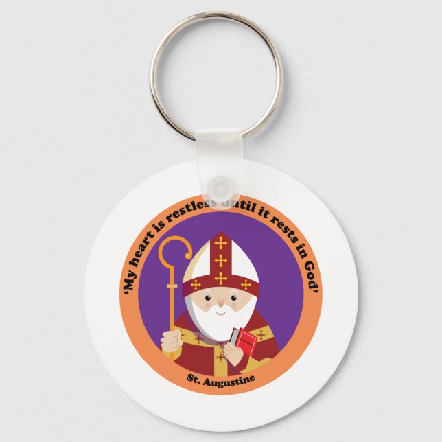 St. Augustine of Hippo Key Ring (Front)