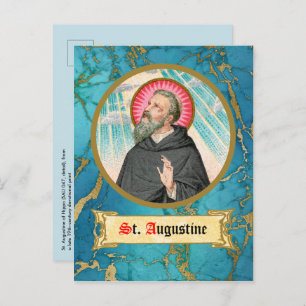 St. Augustine of Hippo (SAU 047; detail)  Postcard