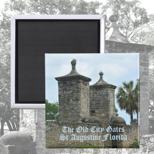 St Augustine Old City Gates Historic Florida Magnet