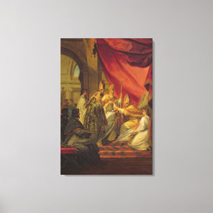 St. Augustine  ordained as the Bishop Canvas Print